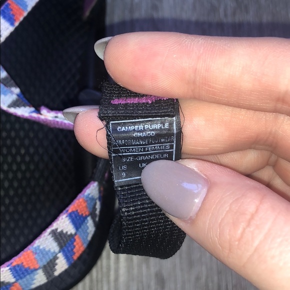 Camper Purple Size 9 Double Strap Chaco - Picture 4 of 5